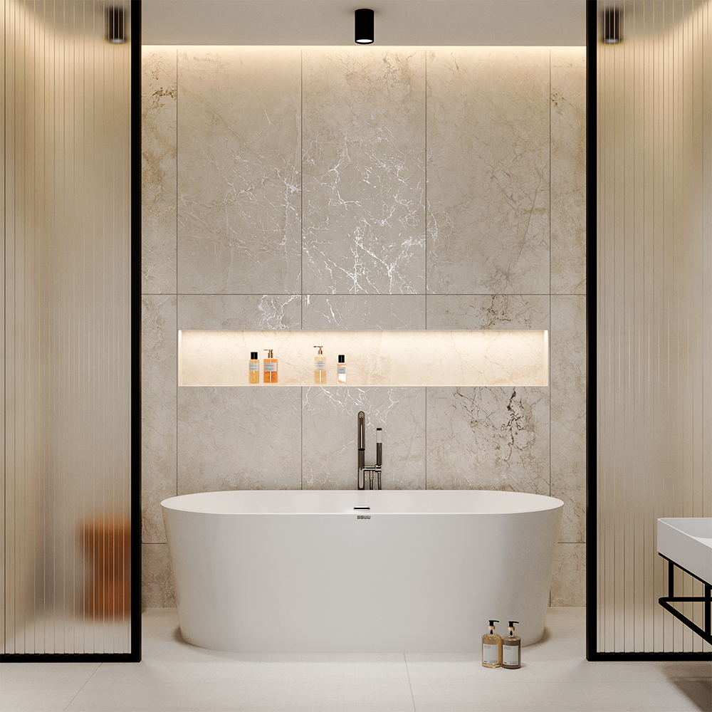 Керамогранит Arcadia Ceramica Mistral CR4034-A Beige Carving 60x120 фото 6