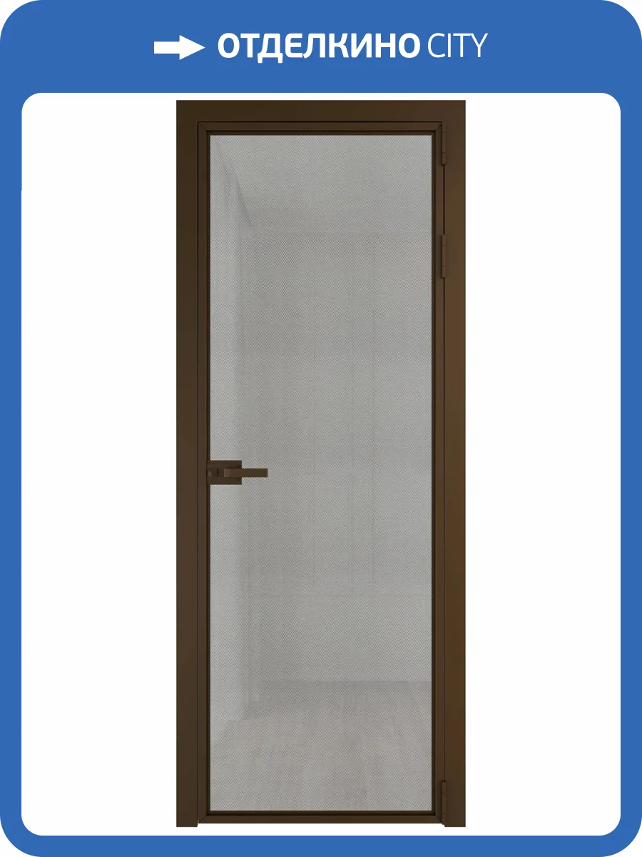 Межкомнатная дверь Profil Doors 1 AX цвет профиля Деорэ, стекло безопасное 6 мм рэте 700x2000 фото 2