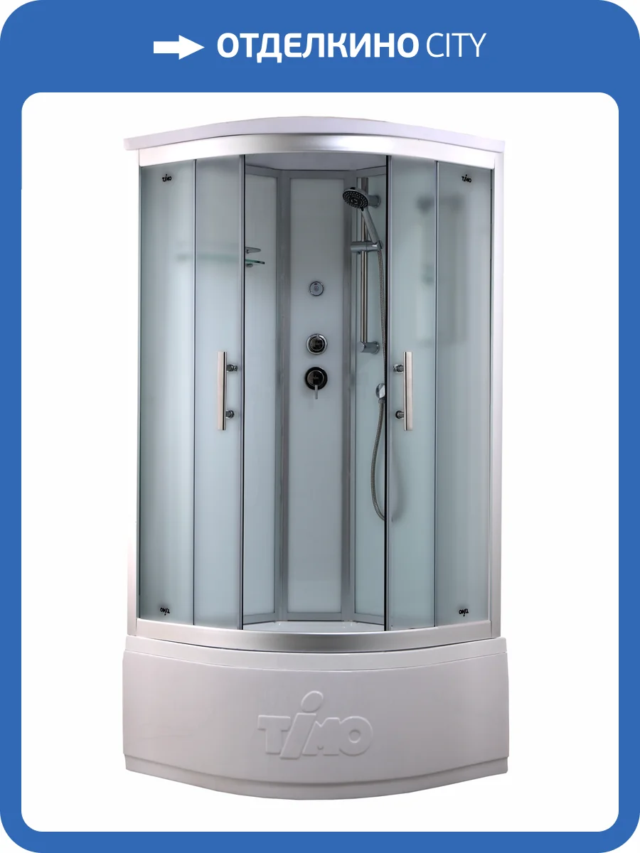 Душевая кабина Timo Standart Т-6600 Silver Fabric 100x100x220 фото 5
