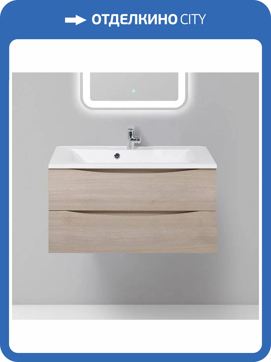 Тумба с раковиной BelBagno Marino 90 rovere grigio фото 17