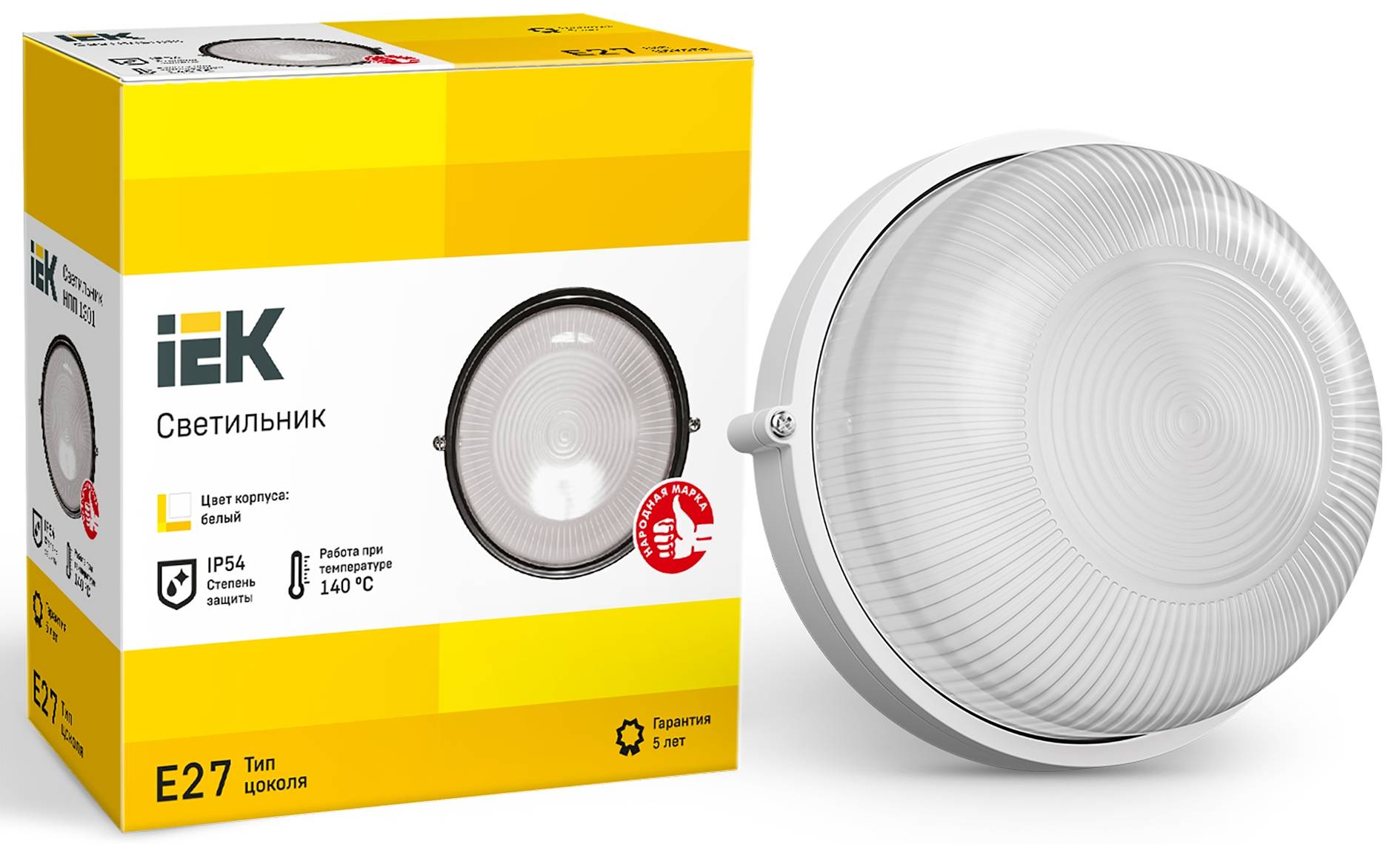 Настенно-потолочный светильник IEK НПП1301 LNPP0-1301-1-060-K01 фото 3