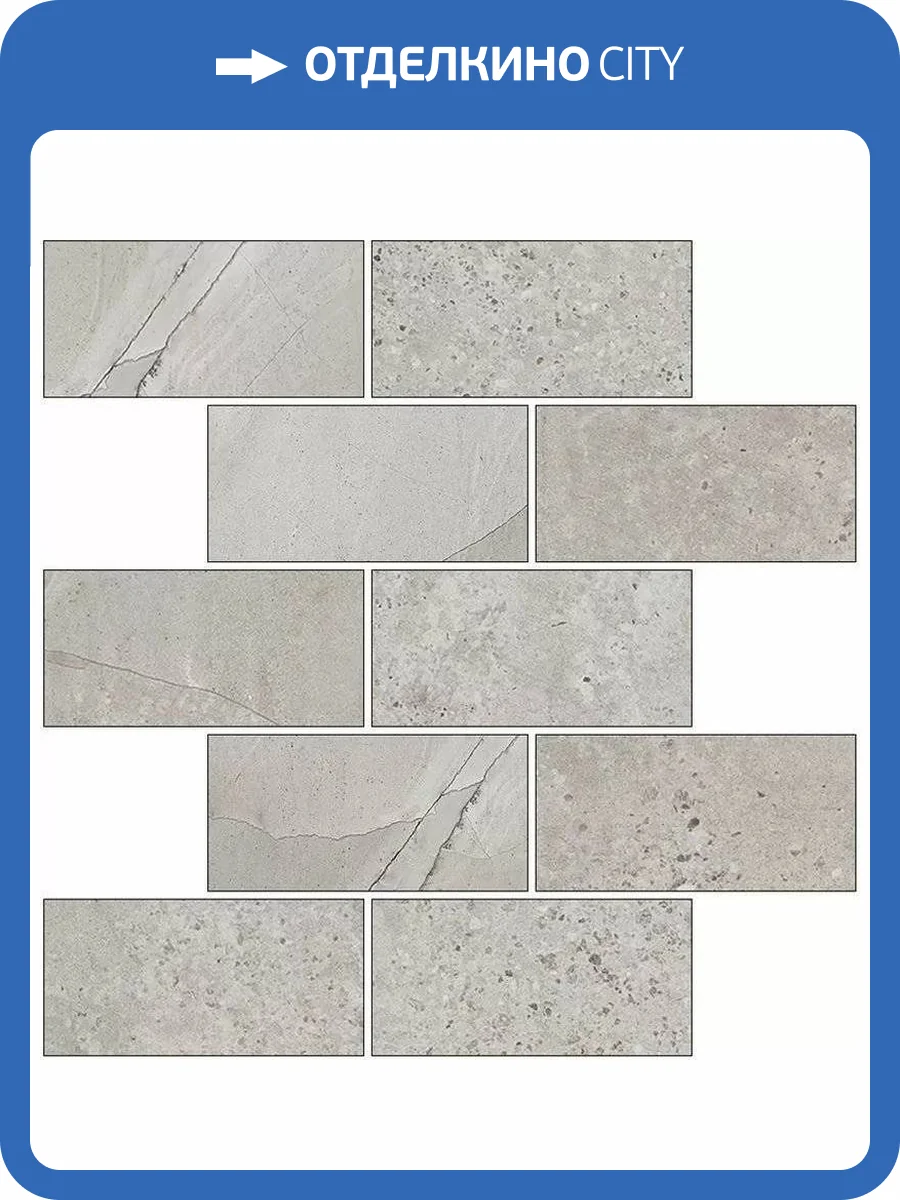 Мозаика Kerranova Marble Trend K-1005/SR/m13 Limestone 30.7x30.7 фото 3