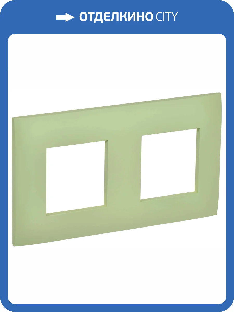 Рамка 2-постовая IEK Skandy SK-M22-K06 мятный фото 6