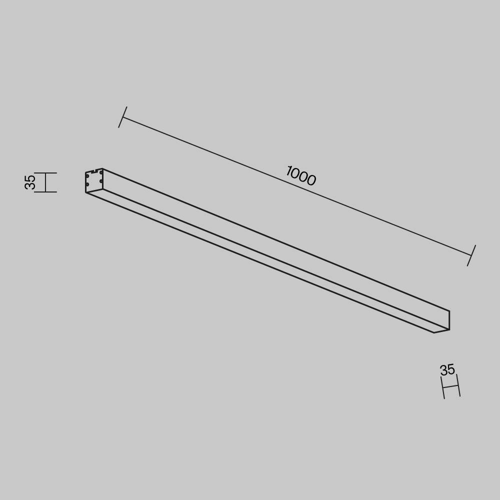 Потолочный линейный светодиодный светильник Technical LL311003 фото 8