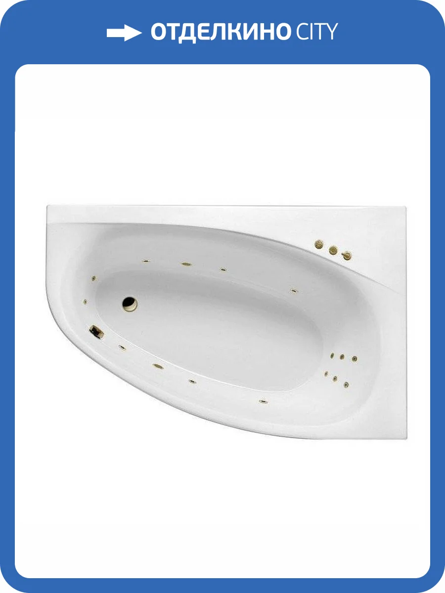 Акриловая ванна Excellent Kameleon SMART WAEX.KMP17.SMART.BR 170x110 правая, бронза фото 4