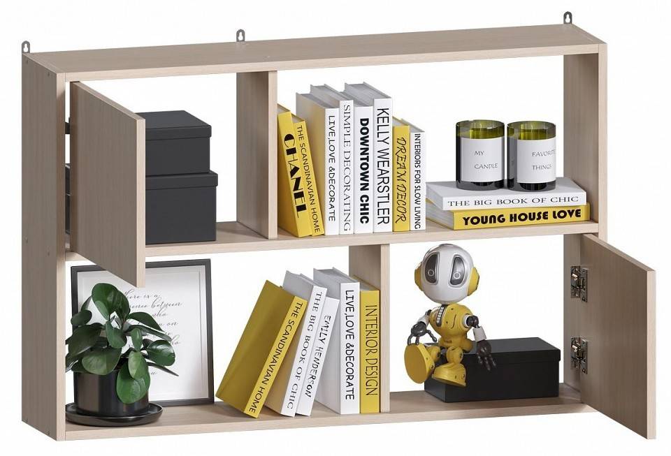 Полка настенная МФ Jazz ПД 1М ПД-1М Дуб молочный фото 2