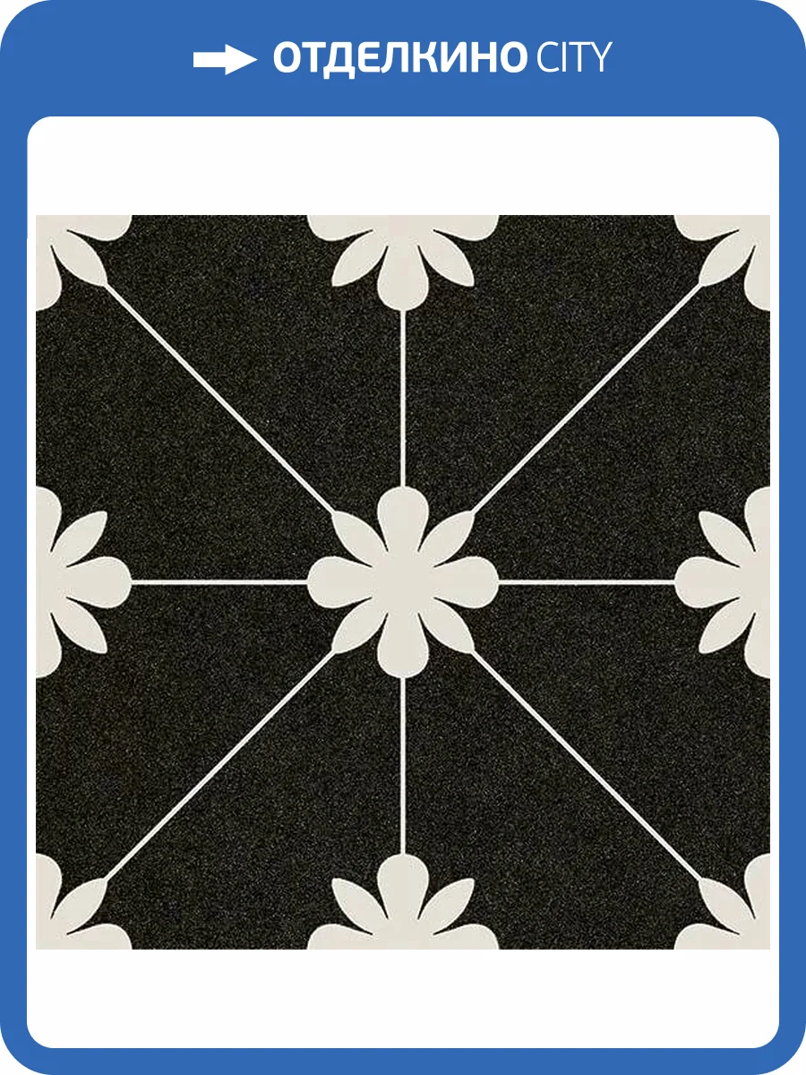 Керамогранит Vives Bali Tuban Antracita 20x20 фото 9