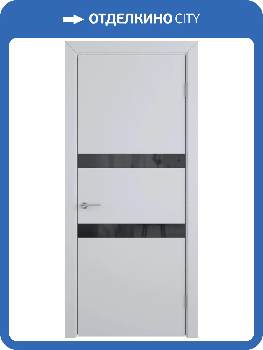 Межкомнатная дверь Владимирская Фабрика Дверей Niuta Cotton стекло Black Gloss 900x2000 фото 2