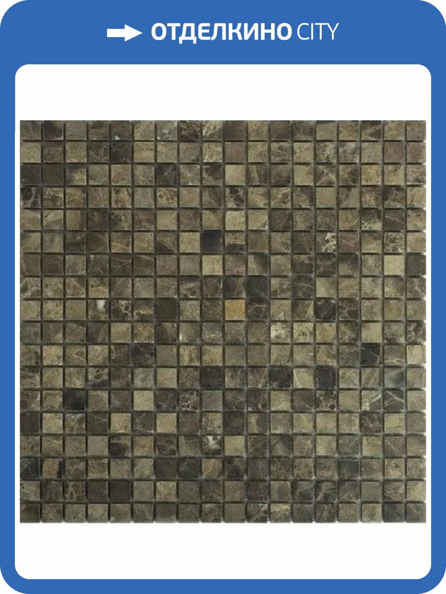 Мозаика Orro Mosaic Stone Emperador Dark Pol. (1.5x1.5) 30.5x30.5 фото 2