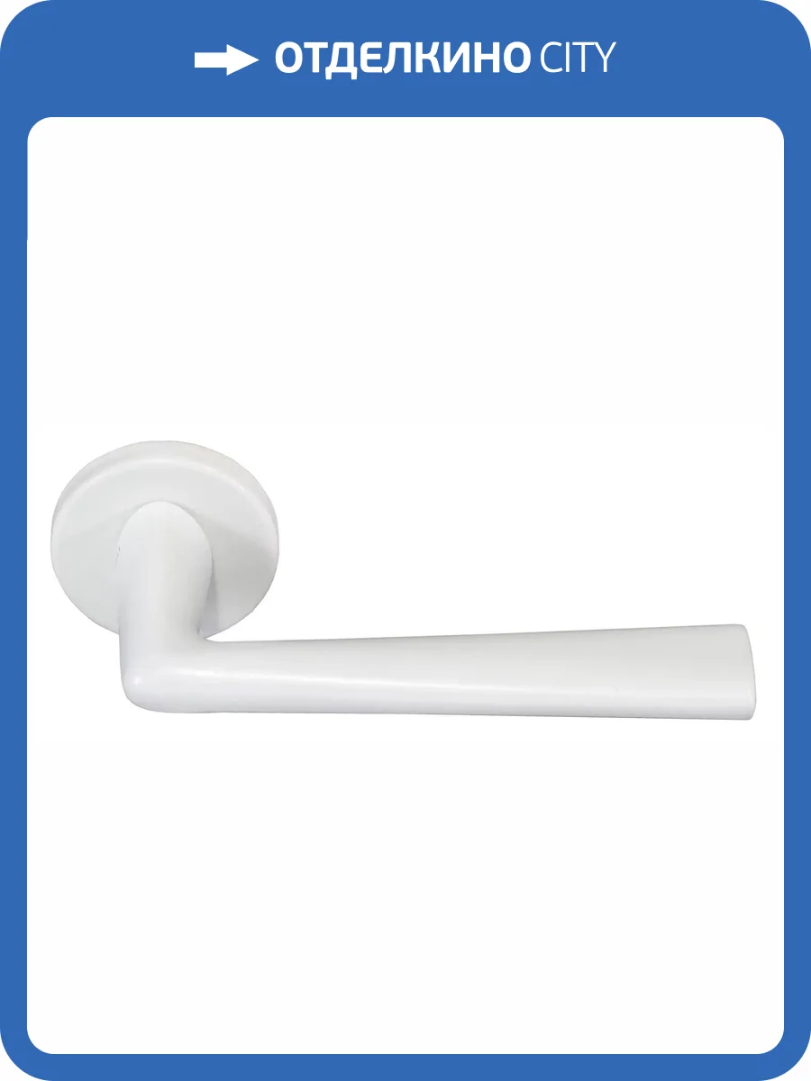 Дверная ручка Morelli THE FORCE R5 BIA белый толщина розетки - 7мм фото 3