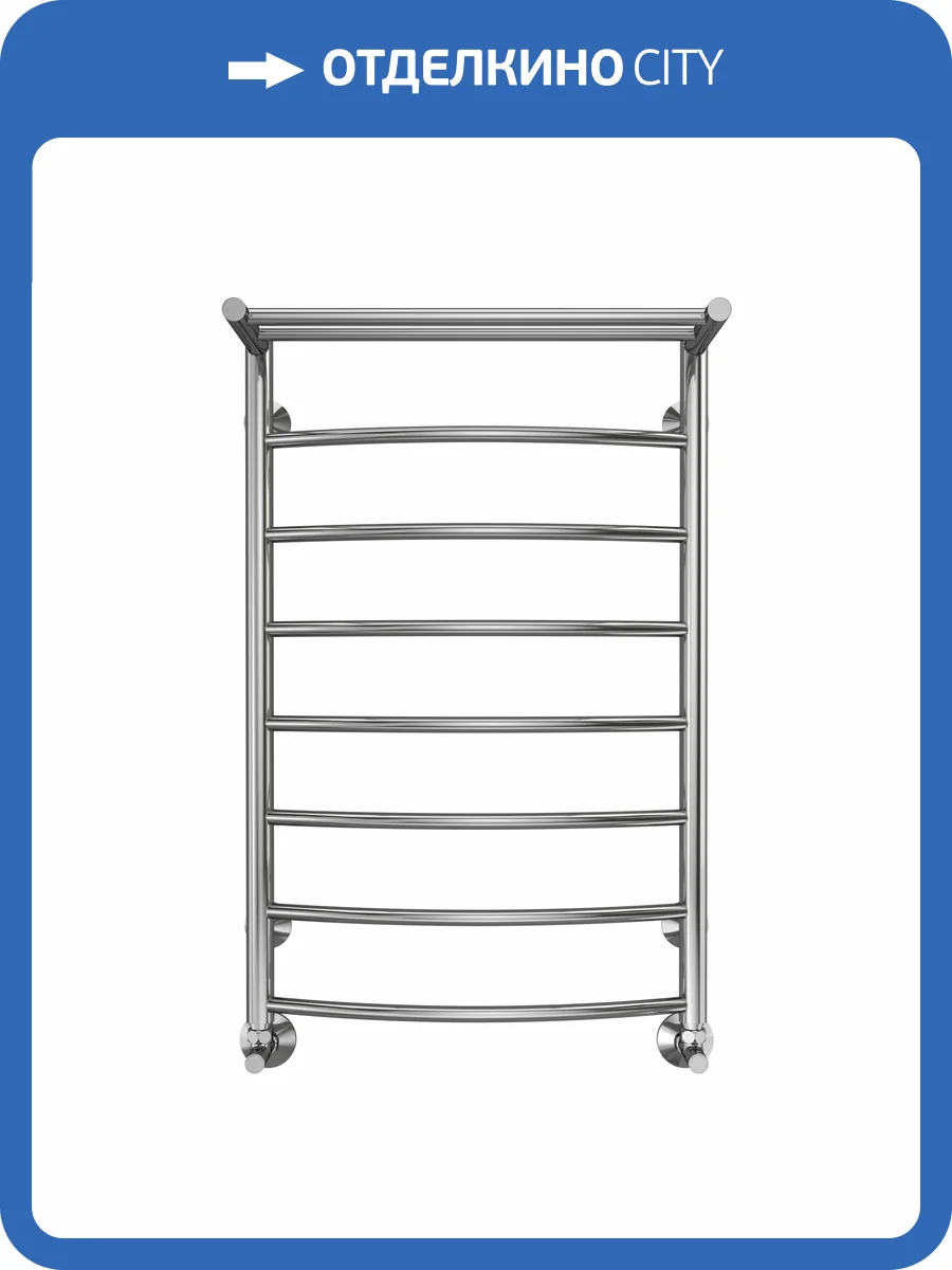 Полотенцесушитель водяной Terminus Классик П8 50x80, с полкой фото 5