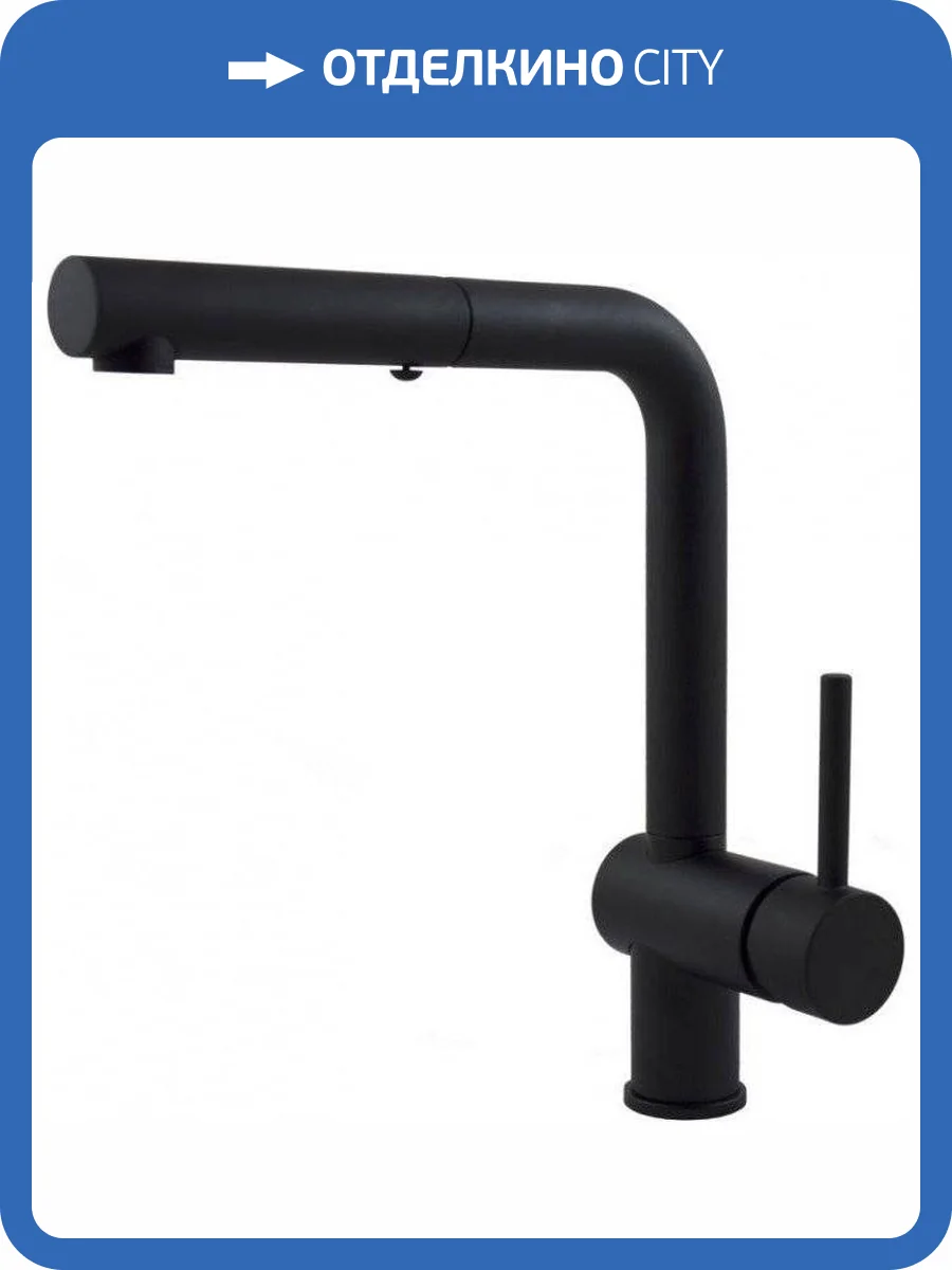 Смеситель для кухни Paffoni Light LIG285NO-MET с поворотным изливом, черный матовый фото 3