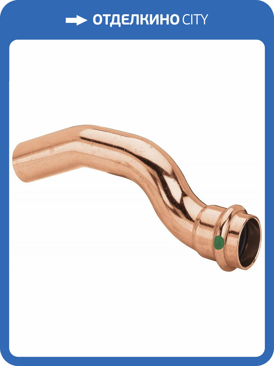 Отвод медный Viega -вставка НВ 15 мм, Profipress, модель 2427 фото 2