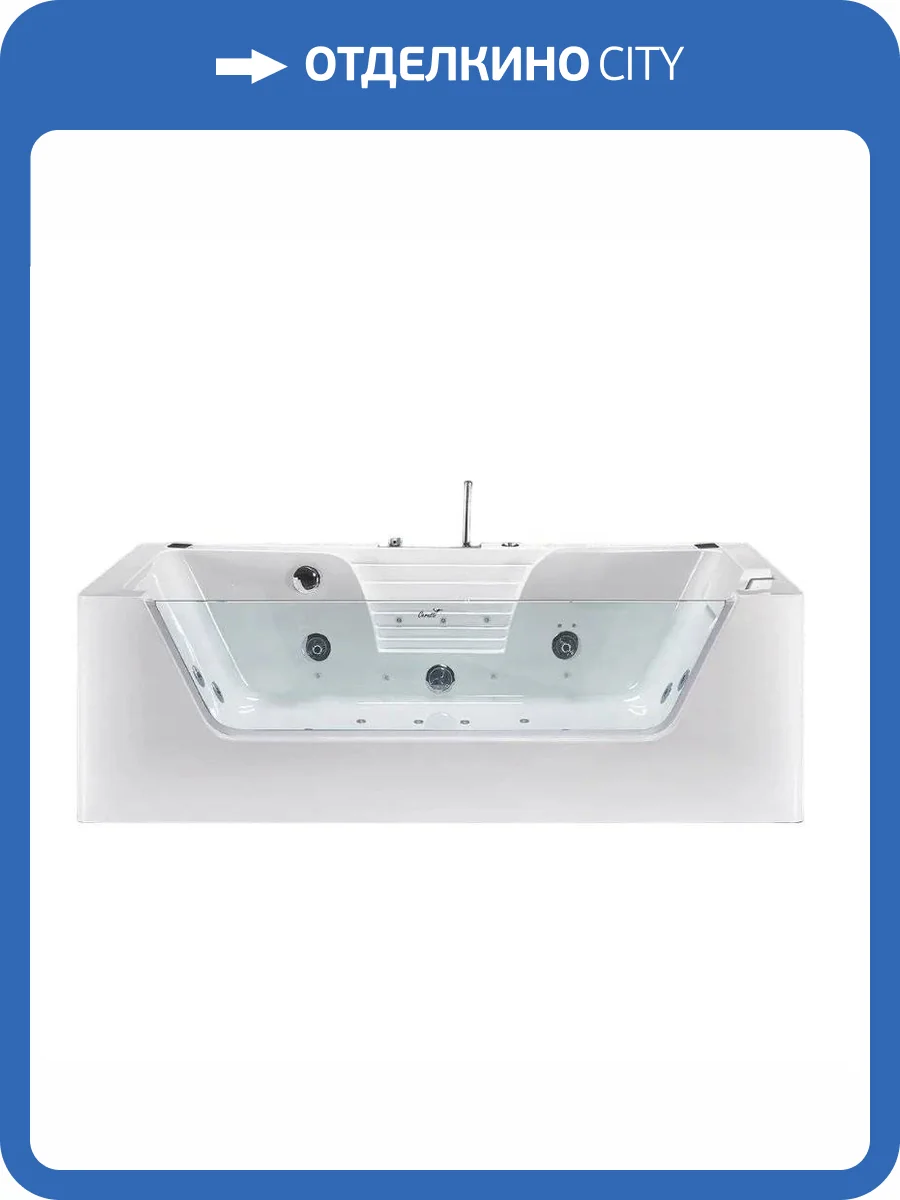 Акриловая ванна Cerutti Spa C-477-18A 180x85 с гидромассажем фото 7