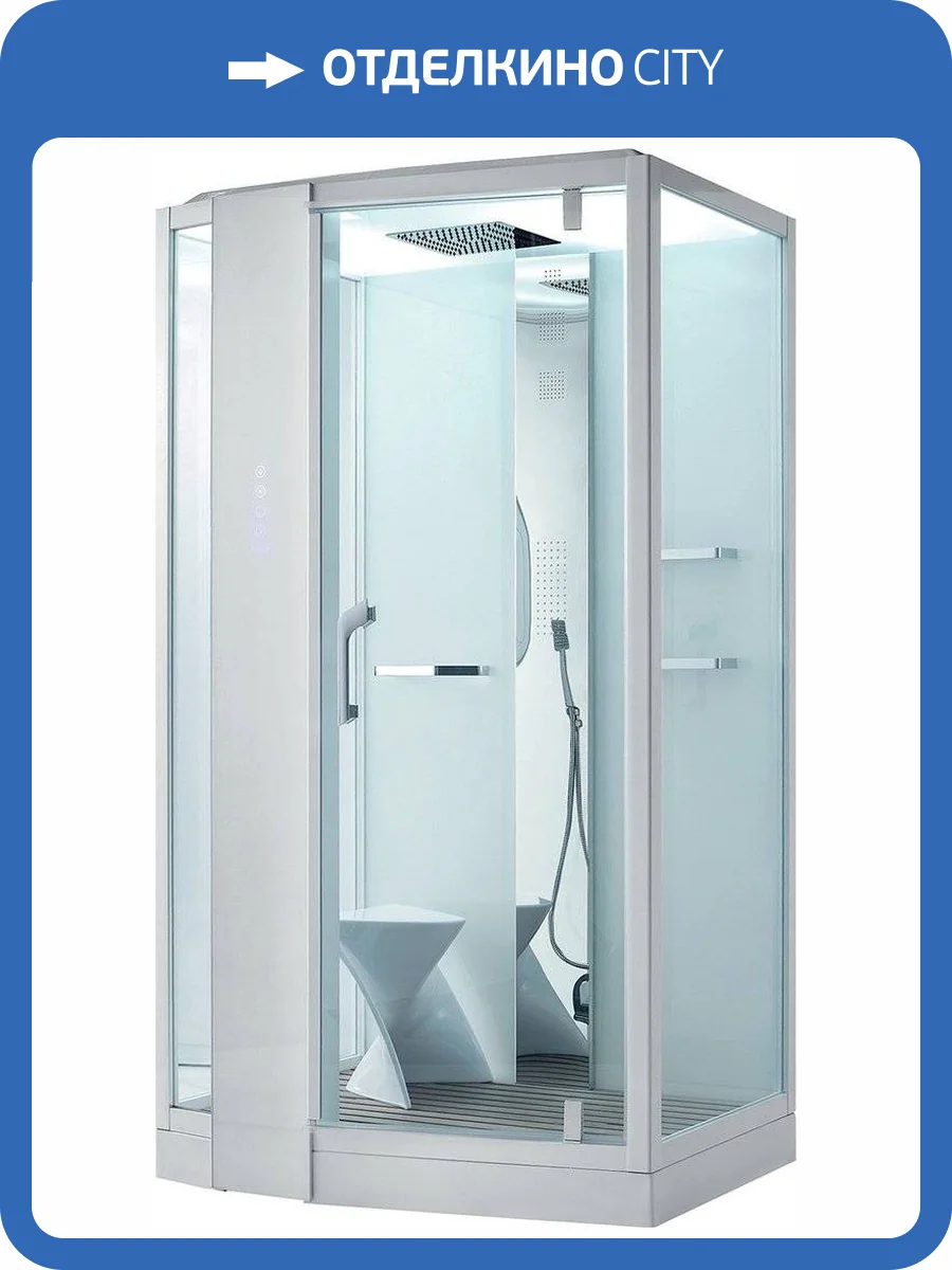 Душевая кабина Orans SR-89105LS белая, с хамамом и сиденьем фото 11