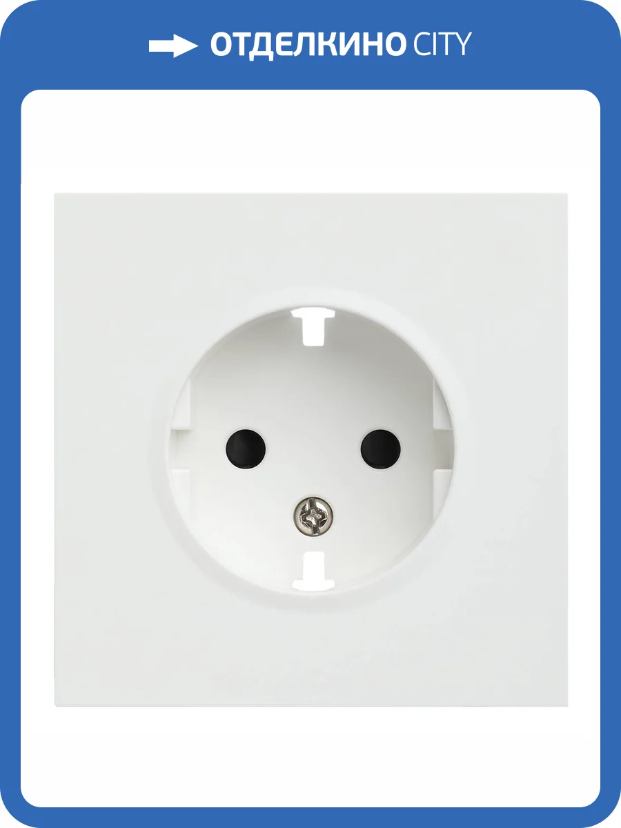 Лицевая панель для розетки 2к+з Rikett 35632 MW белый сатин фото 2
