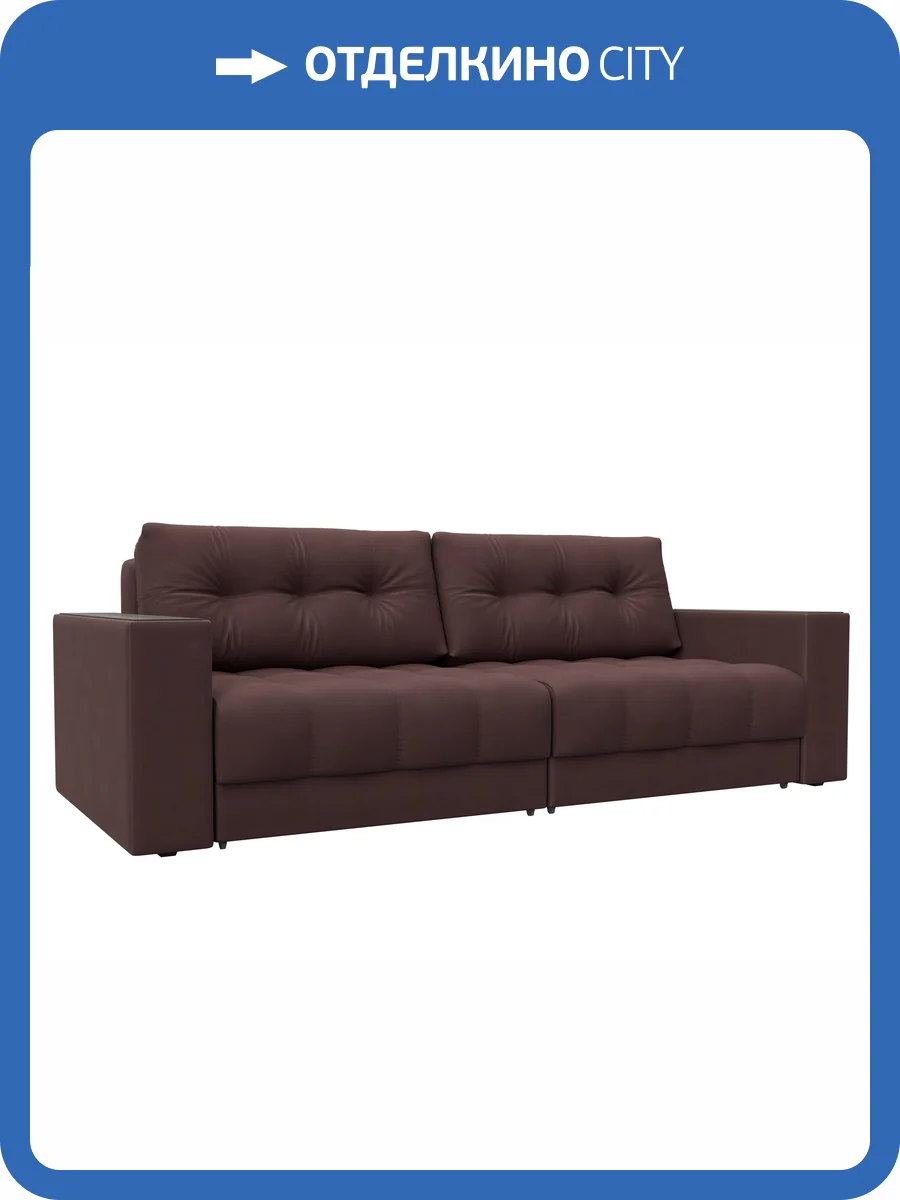 Прямой диван Лига Диванов Лига-049 НПБ 128409 JOLY 09 бордовый, с декором фото 11