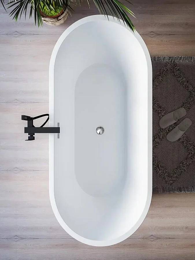 Акриловая ванна Cerutti Spa Resia CT7388 1680x730x600 фото 5