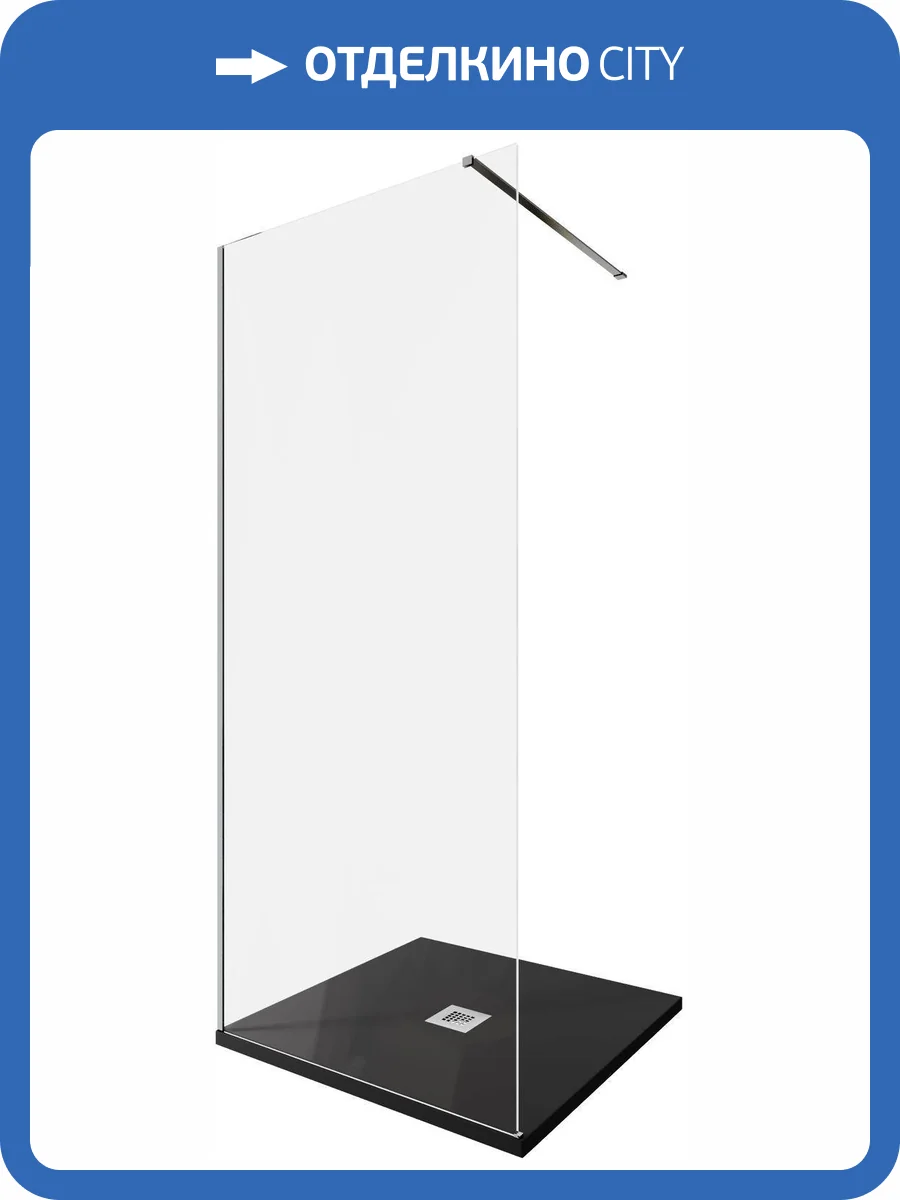 Душевая перегородка Allen Brau Infinity 3.21007.BA профиль серебро браш, стекло прозрачное, 90x200 фото 5