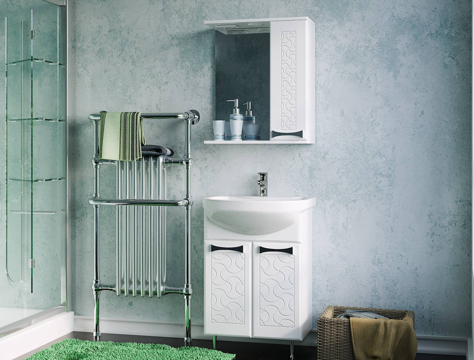 Тумба под раковину Stella Polar Ванда 60 SP-00000201 белый фото 5