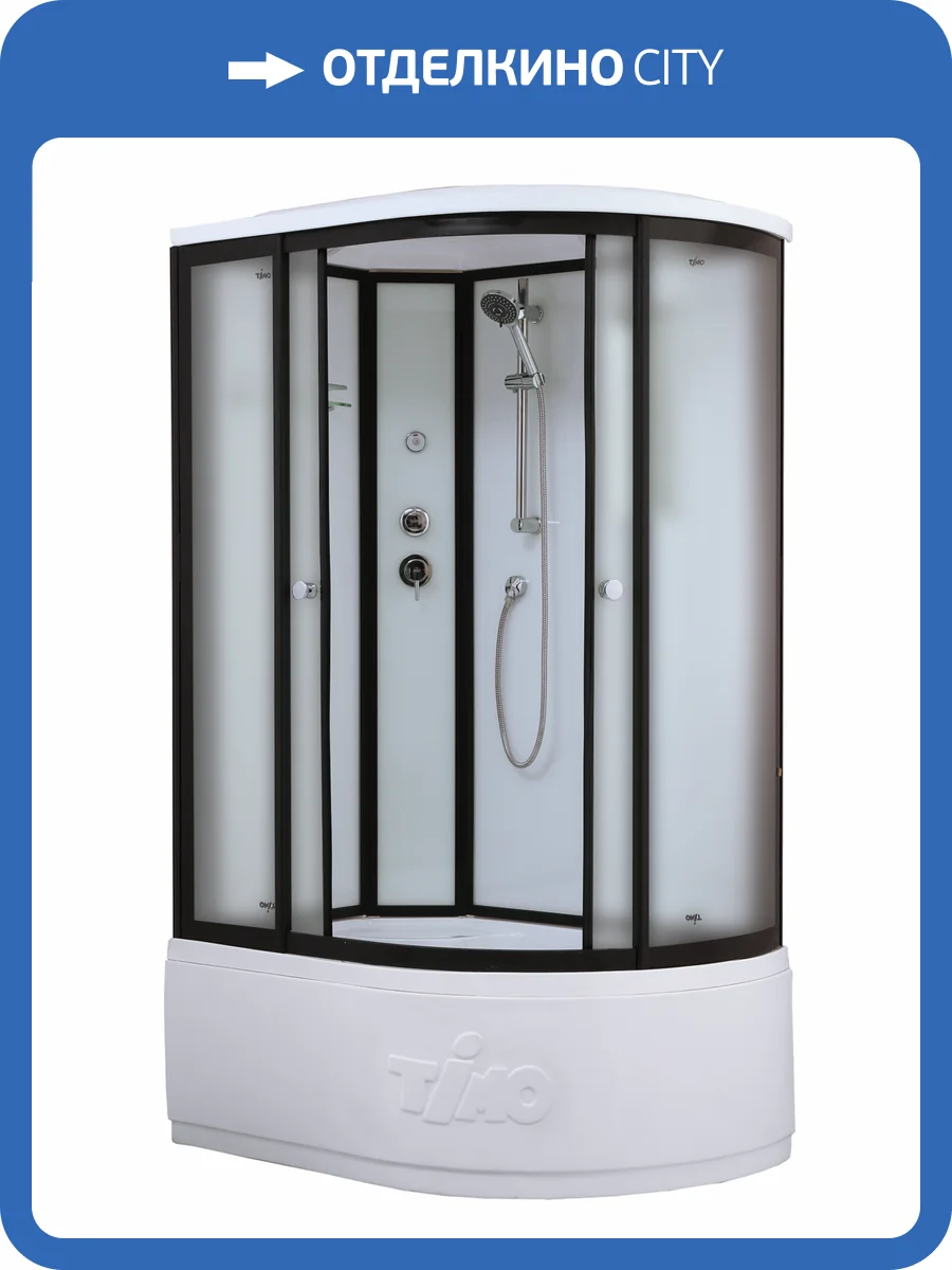 Душевая кабина Timo Standart Т-6620 Black L Fabric 120x85x220 фото 3