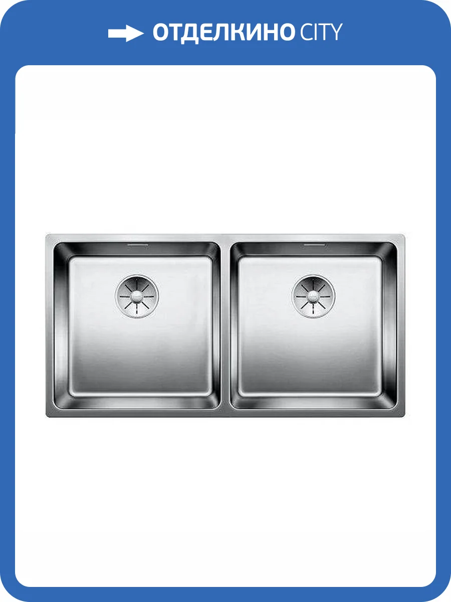 Мойка кухонная Blanco Andano 400/400-IF 522985 нержавеющая сталь фото 5