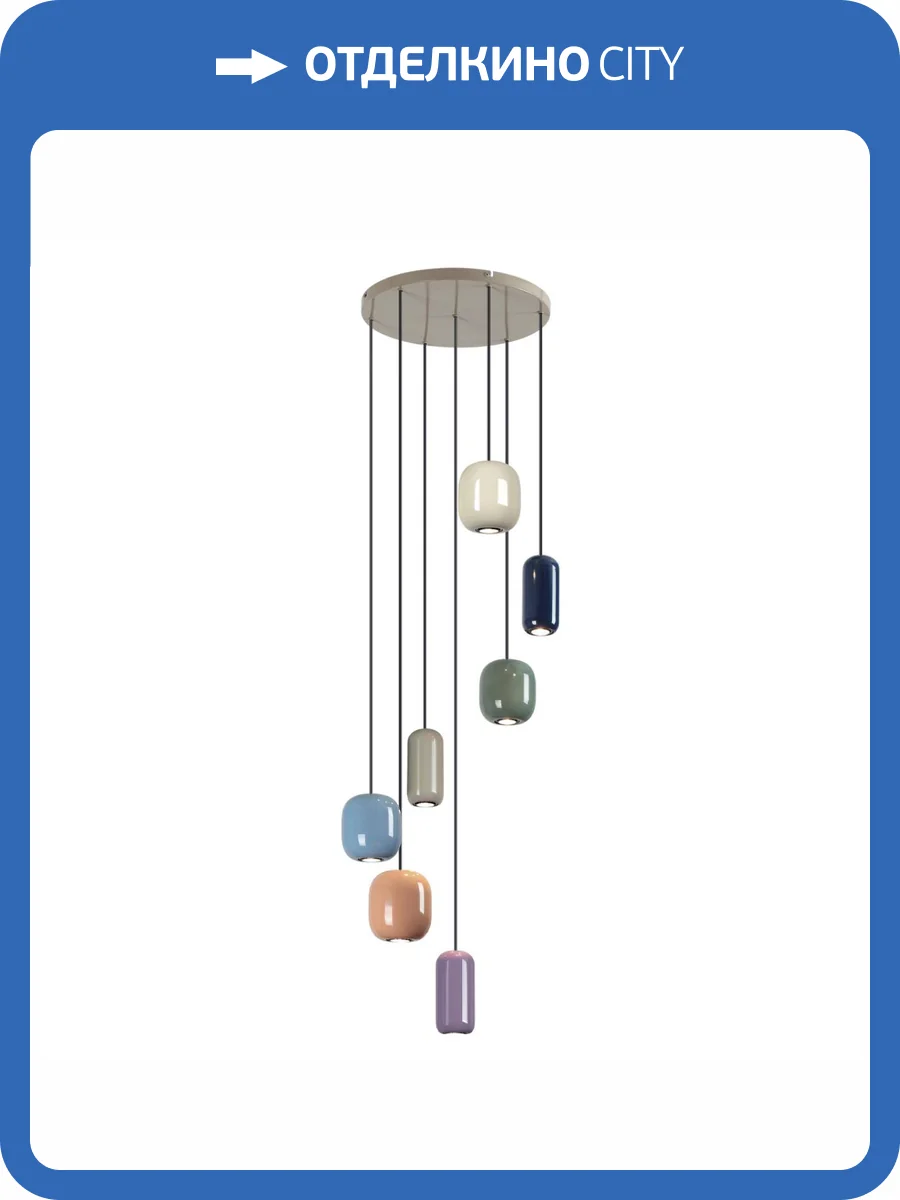 Каскадная люстра Odeon Light Ovali 5053/7 фото 6