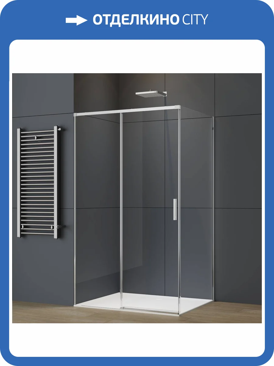 Душевой уголок Vincea Soft 2 VSR-3SO28012CL профиль хром, стекло прозрачное, 100x80x200 фото 10