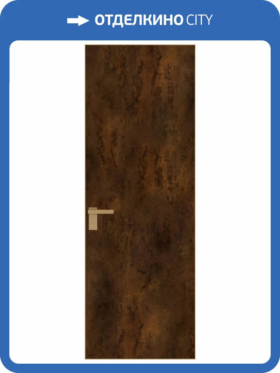 Межкомнатная дверь Profil Doors 1 AGK цвет профиля Золото, алюминиевая панель бронза 600x2000 фото 2