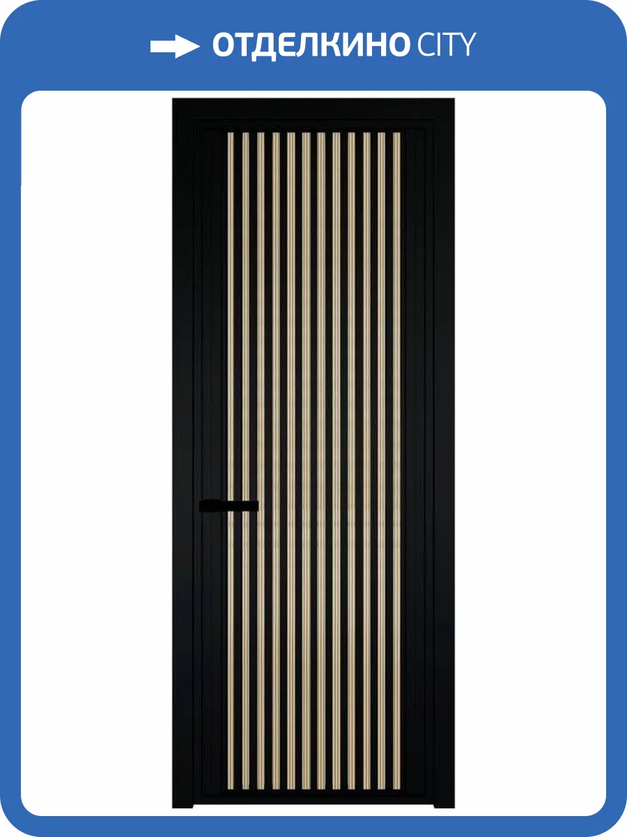 Межкомнатная дверь Profil Doors 3 AGP цвет профиля Черный, стекло безопасное 6 мм мору золото 800x2000 фото 2