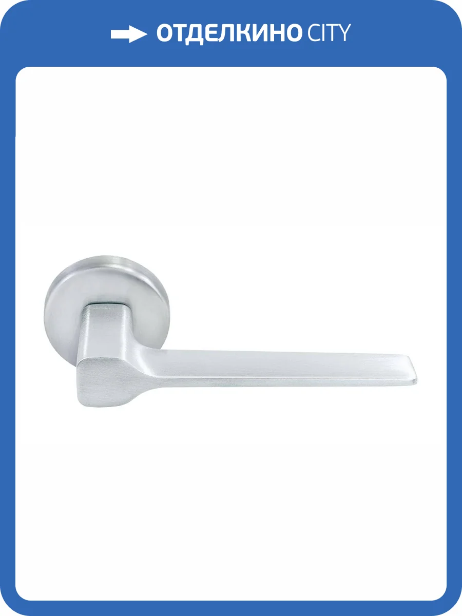 Дверная ручка Morelli GRAND CARAT R5 CSA матовый хром, на круглой розетке фото 3