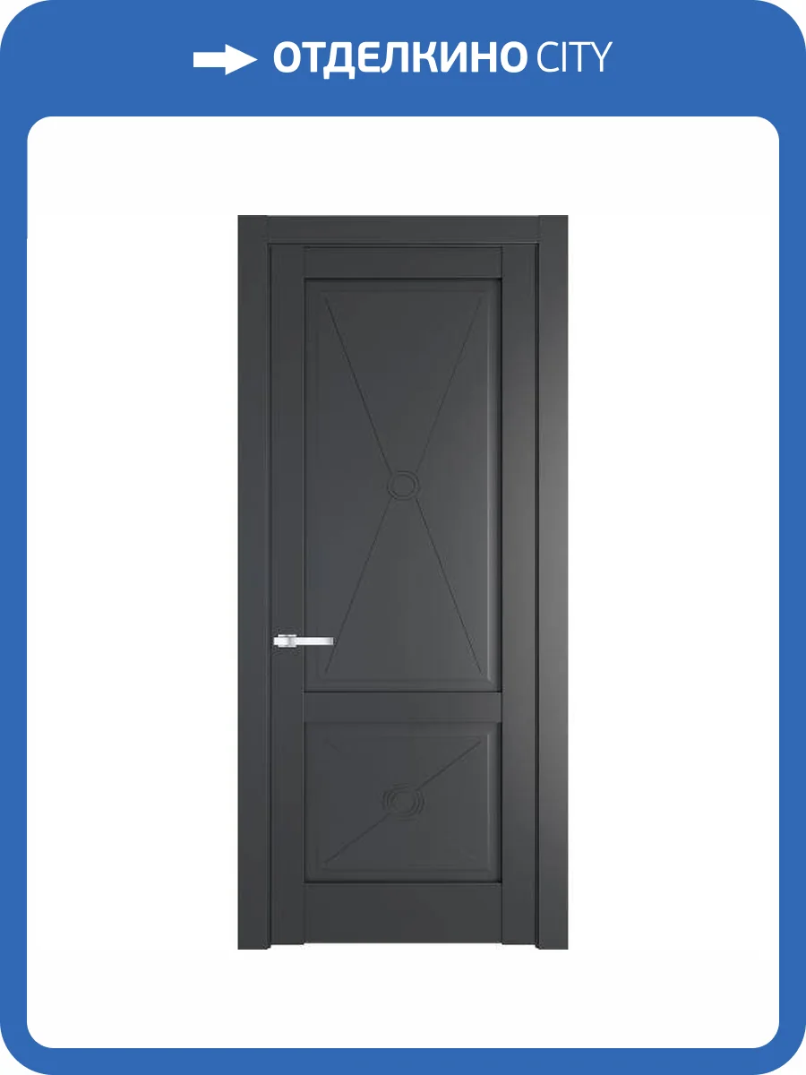 Межкомнатная дверь Profil Doors 1.2.1 PM полотно Графит 700x2000 фото 2
