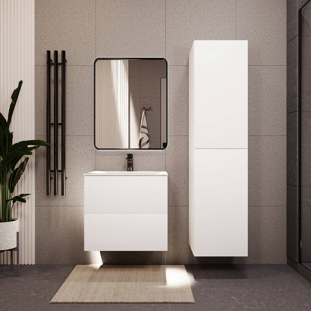 Тумба с раковиной Terminus Aurora AUR10602900301O белый, 60x62 фото 2