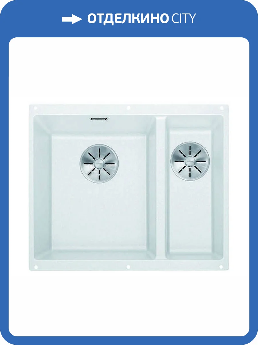 Мойка кухонная Blanco Subline 340/160-U 523552 белый фото 6