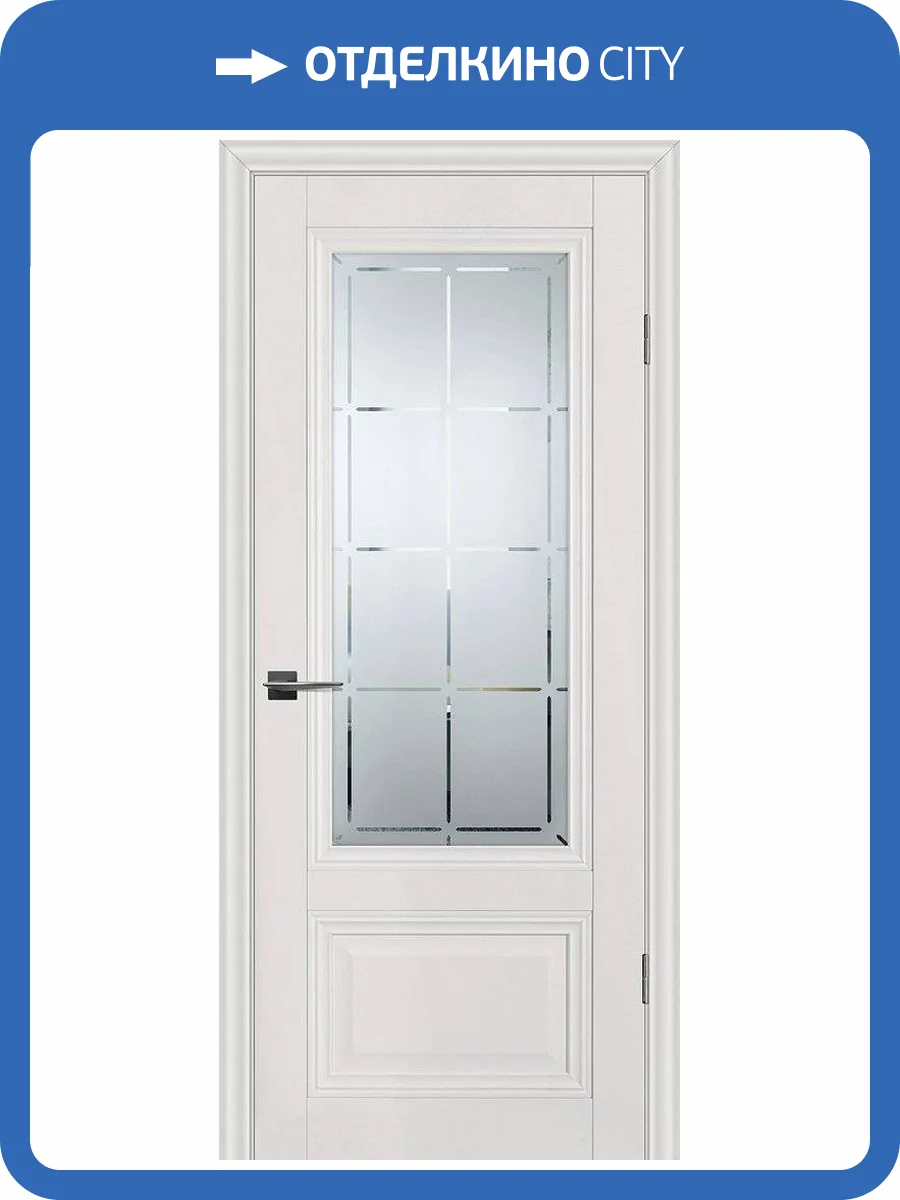 Межкомнатная дверь Profilo Porte экошпон PSC-37, остекленная, зефир 700x2000 фото 2