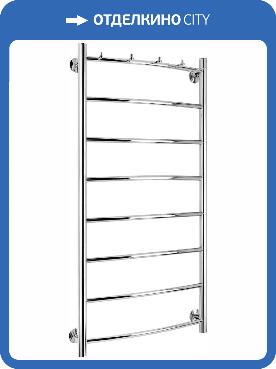 Полотенцесушитель электрический Secado Милан 1 К 100х50, хром L фото 4