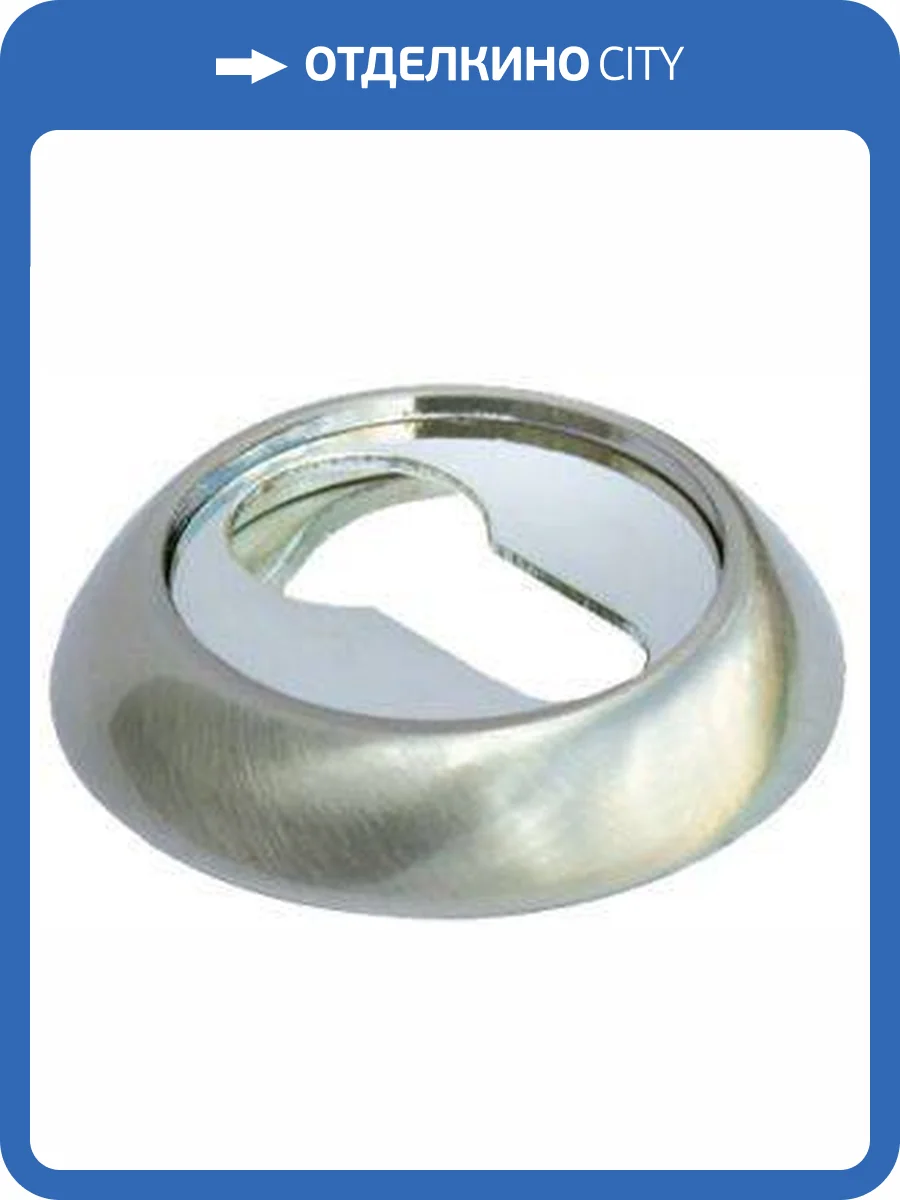 Накладка на цилиндр Morelli MH-KH MH-KH SC/CP (Хром матовый/хром) фото 3