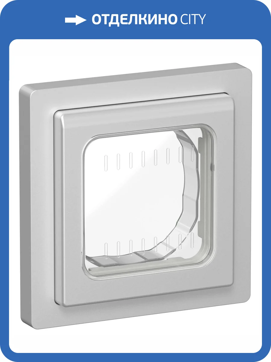 Рамка 1-постовая IEK Flite FI-M10-32-55-K47 алюминий фото 7