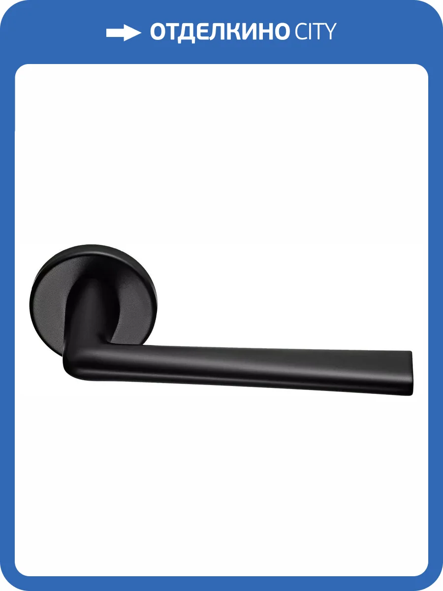 Дверная ручка Morelli THE FORCE R5 NERO черный толщина розетки - 7мм фото 3
