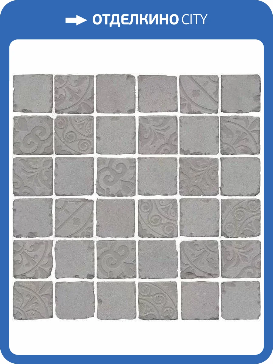 Декор Kerama Marazzi Про Фьюче SBM004/DD640220 Серый Мозаичный 30x30 фото 4