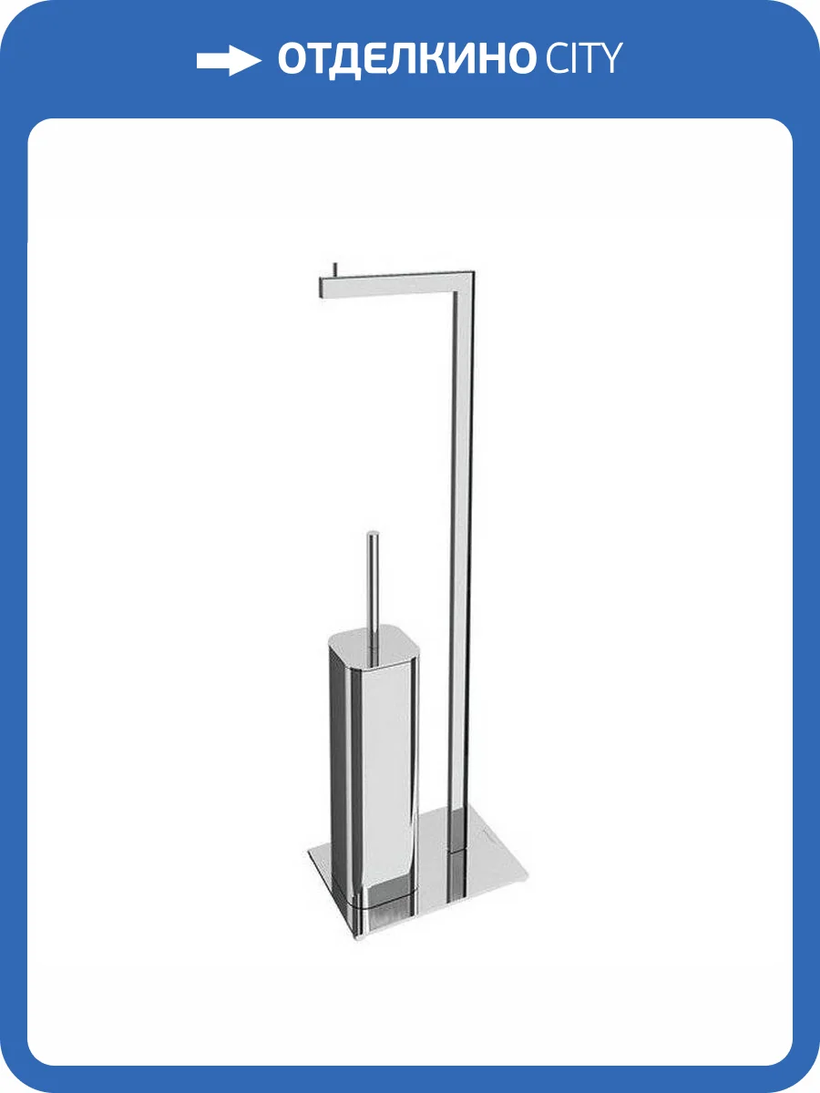 Ершик напольный с бумагодержателем EXCELLENT Riko (хром) фото 5