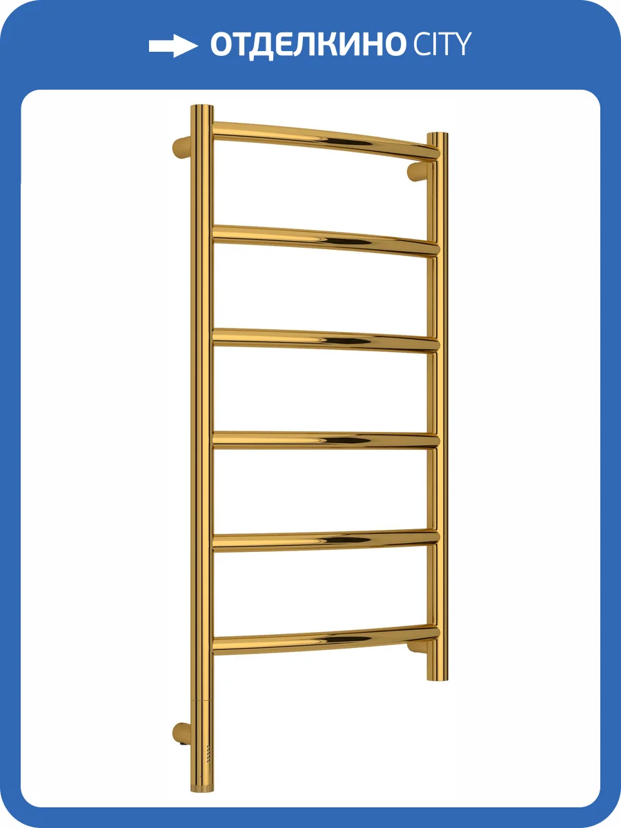 Полотенцесушитель электрический Сунержа Галант 3.1 03-6000-8040 Золото, 80x40 фото 5