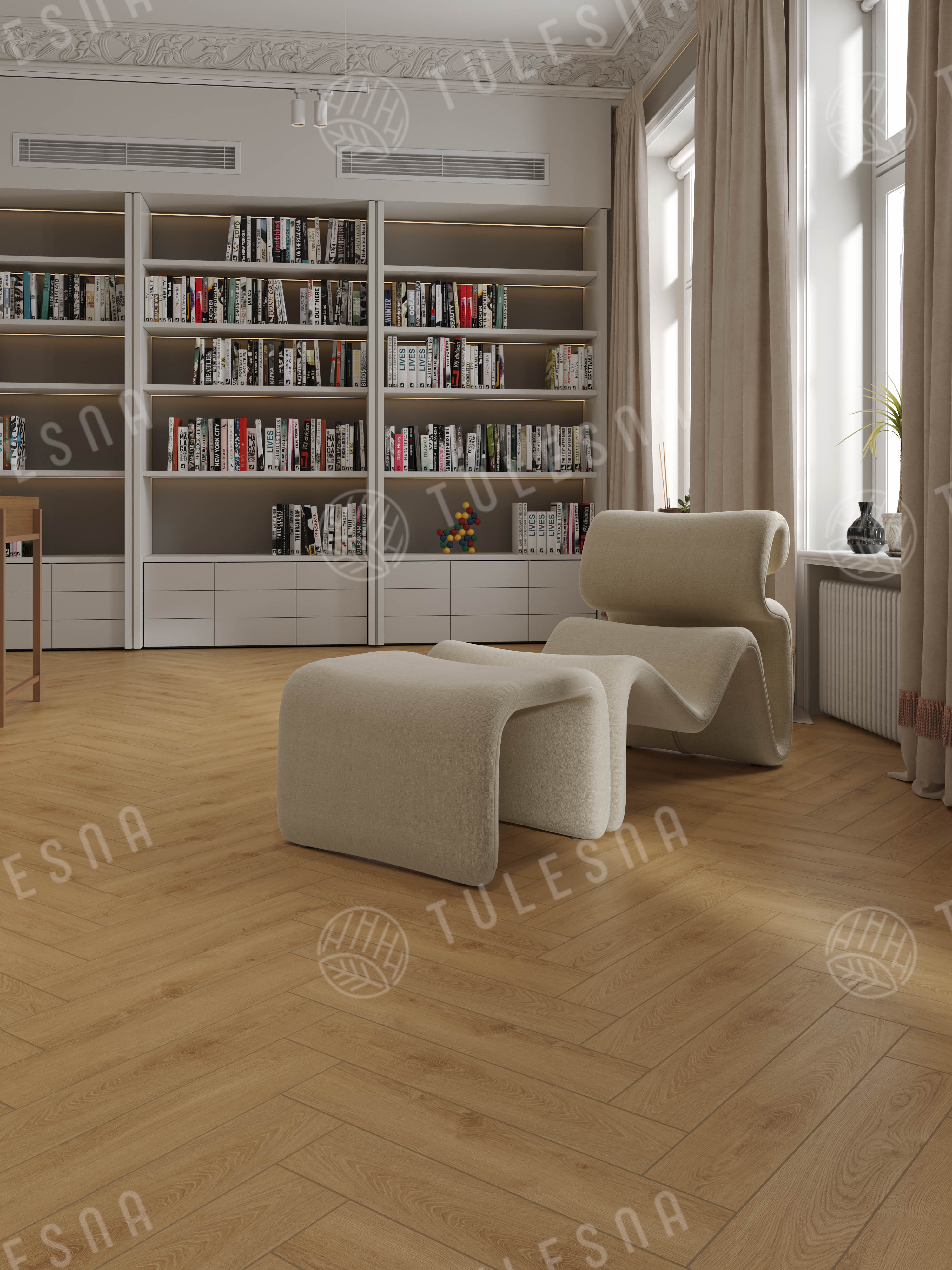 Ламинат Tulesna Селена Паркет (Selene Parquet) 12/34 4V LF504-03 Шервуд 121x605 фото 3
