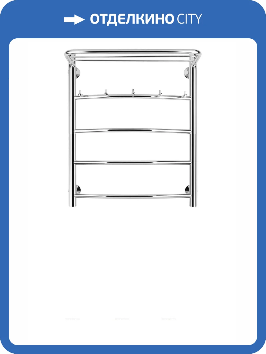 Полотенцесушитель электрический Secado Милан 4603759406350 1 КСП 60x50, L, хром фото 5