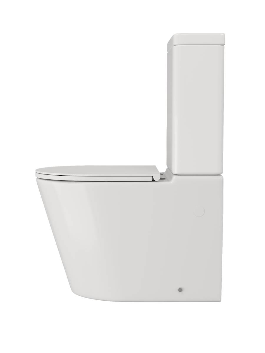 Унитаз-компакт Watersense Rita R W01656 безободковый, сиденье микролифт фото 2