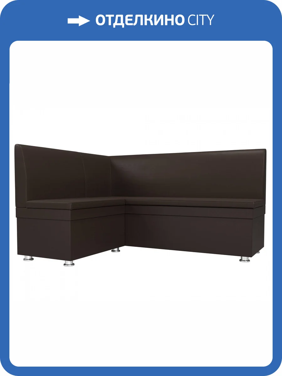 Диван угловой Лига диванов Уют 28385L Коричневый Левый фото 8