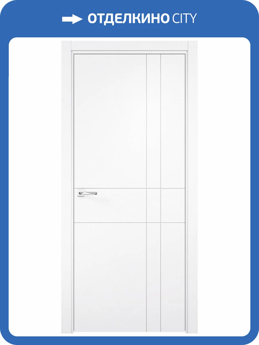 Межкомнатная дверь Verda эмалит Севилья 2, глухая, софт айс 700x2000 фото 2