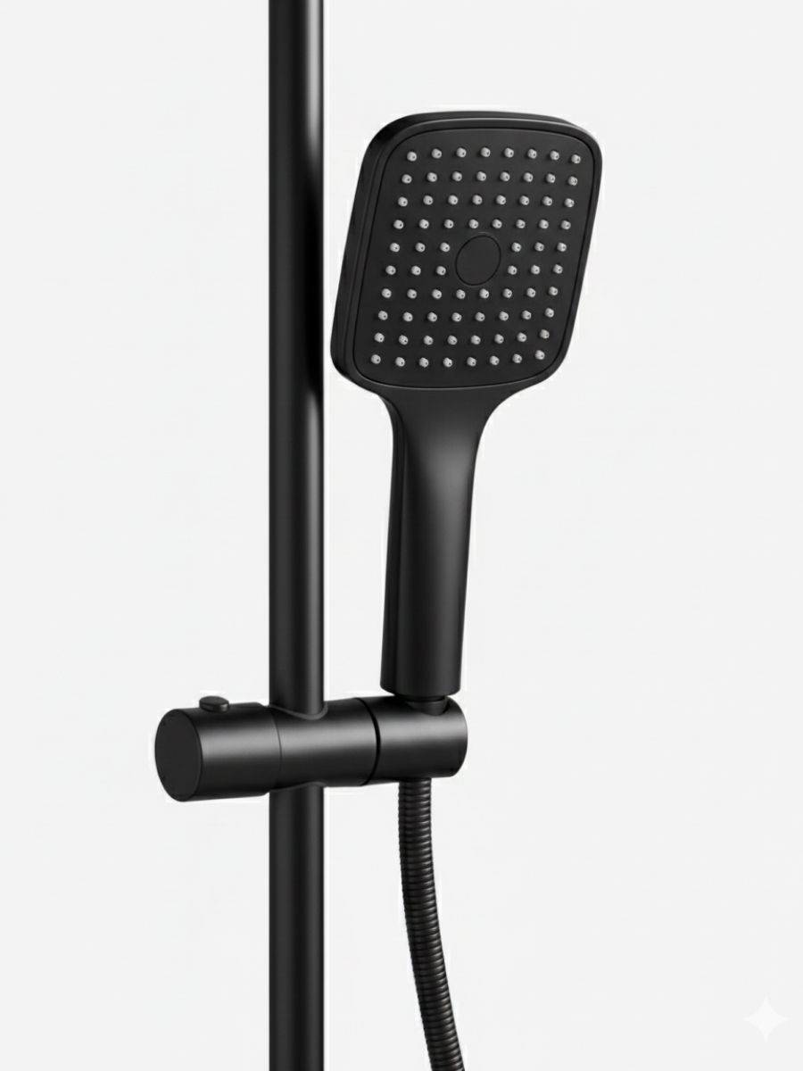Душевая система Watersense Rita Powerful W01818 графит фото 13