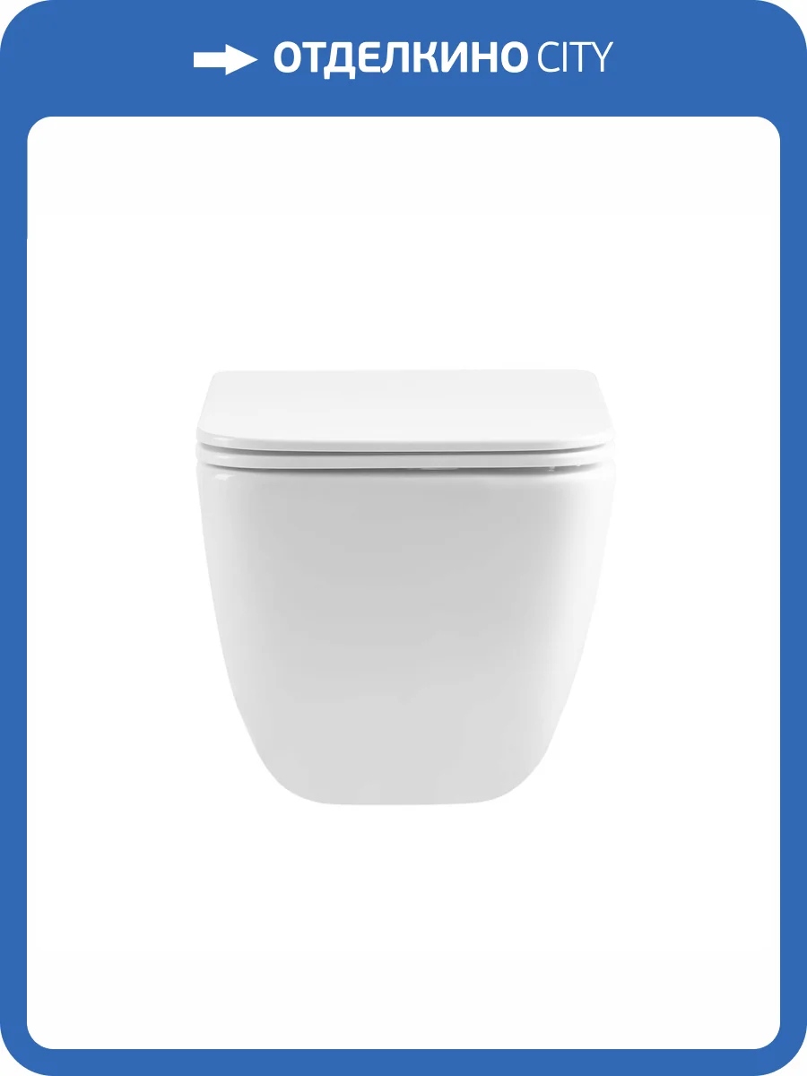 Унитаз подвесной Oliveeka Quiet Force OL-1216 безободковый, с микролифтом, белый фото 6