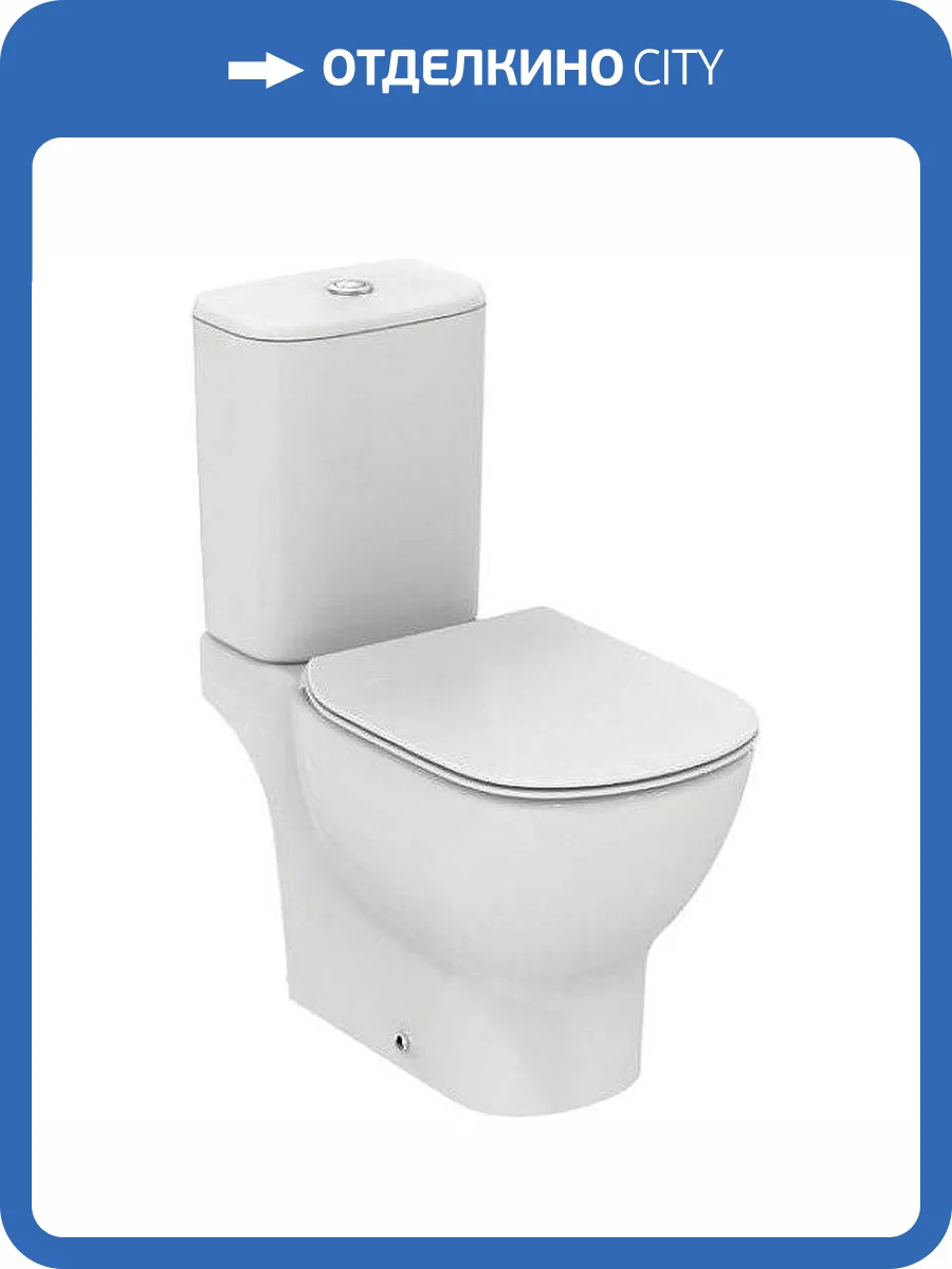Унитаз-компакт Ideal Standard Tesi T008701 AquaBlade безободковый, с крышкой-сиденьем микролифт фото 6